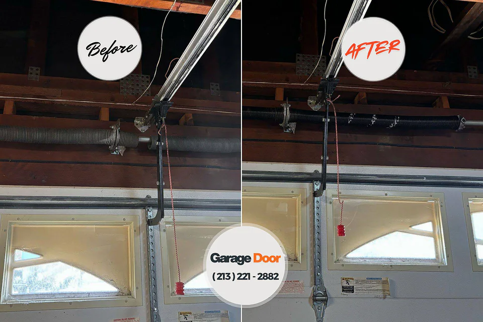 Before and after: garage door repair Graymoor-Devondale, KY